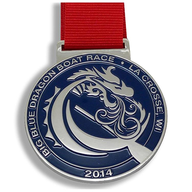 Металлическая медаль с мягкой эмалью Dargon Boat Award