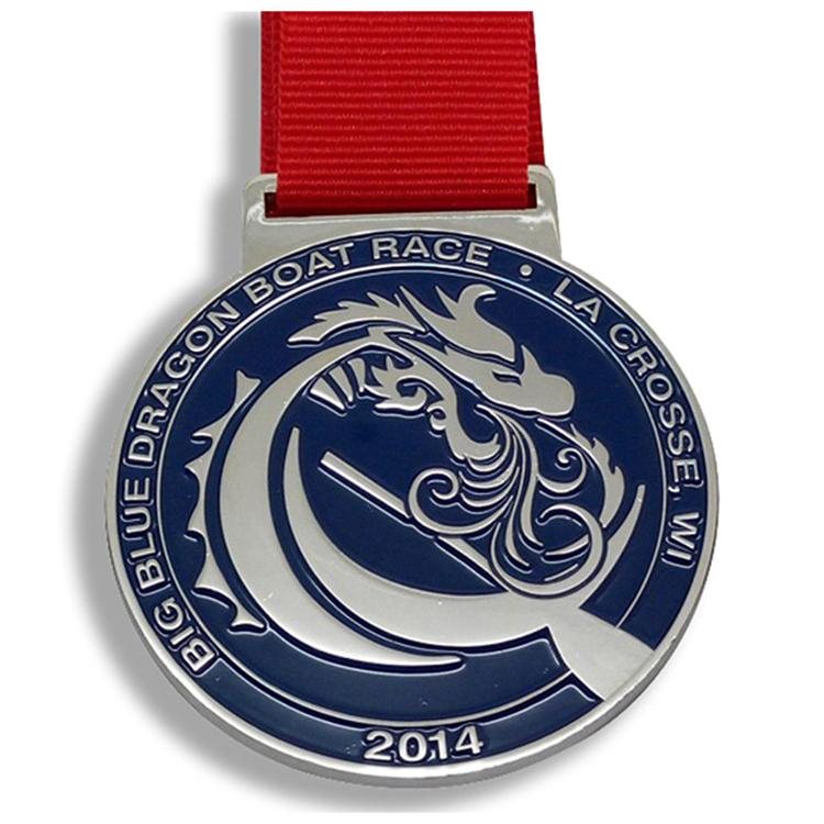 Металлическая медаль с мягкой эмалью Dargon Boat Award