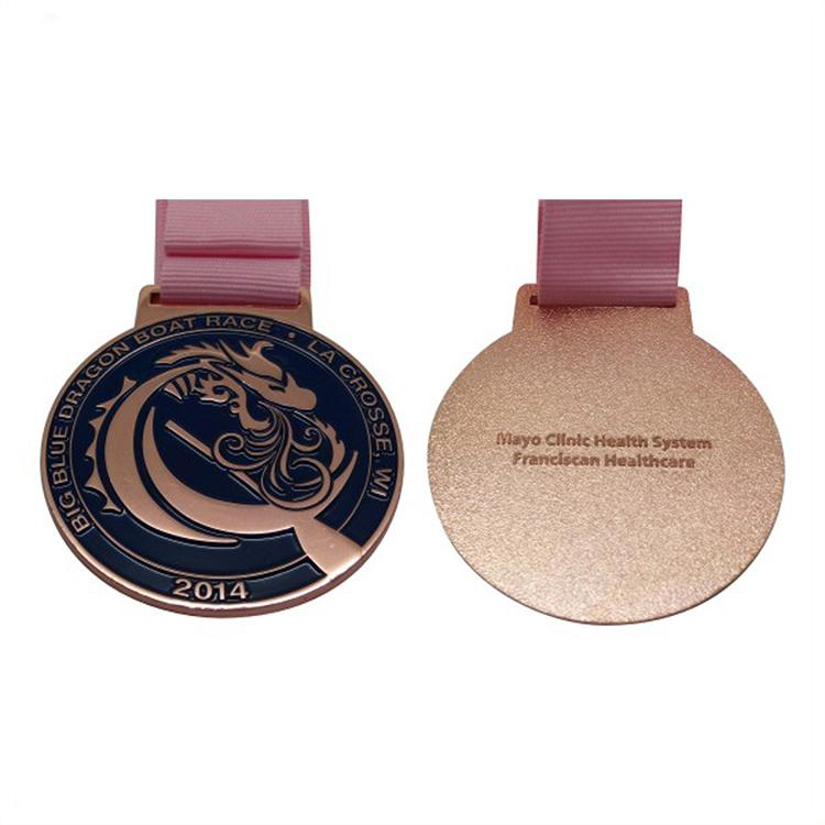Металлическая медаль с мягкой эмалью Dargon Boat Award