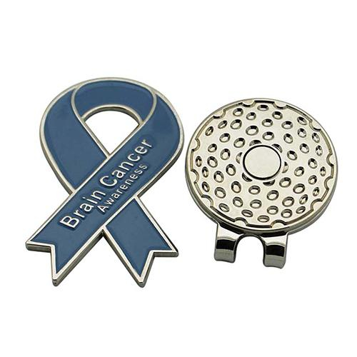 Лента с логотипом рака, мягкая эмалированная клипса для гольфа